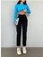 Leo Penelope Zero Kadın Siyah Mom Boyfriend Yüksek Bel Kot Jeans Pantolon 1