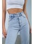 Leo Lucy Boyfriend Mavi Kar Yıkama Solmaz Jean Kadın Boyfriend Yüksek Bel Likralı 2