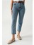 Zero Max Yüksek Bel Mom Mavi Jeans Likralı Esnek Boyfriend Kot Pantolon( 1 Beden Büyük Alınız) 5