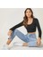 Zero Max Yüksek Bel Mavi Mom Kot Pantolon %100 Pamuk Esnek Jeans (1 Beden Büyük Alınız) 2