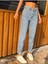 Zero Max Yüksek Bel Mavi Mom Jeans Likralı Esnek Kot Pantolon(1 Beden Büyük Alınız) 1