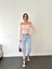 Mary Vintage Straght Fit Yüksek Bel Yırtık Detaylı Uzun Boy Jean Pantolon 3