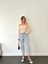 Mary Vintage Straght Fit Yüksek Bel Yırtık Detaylı Uzun Boy Jean Pantolon 4