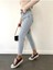 Mary Vintage Straght Fit Yüksek Bel Yırtık Detaylı Uzun Boy Jean Pantolon 5