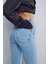 Benjamin Levon Flare Jeans Ispanyol Mavi Kot Yüksek Bel Buz Kar Yıkama Ispanyol Kot Pantolon 2