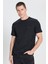 Relaxed Fit Small Logo Siyah Erkek Kısa Kol T-Shirt 1