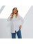 Basic Beyaz Oversize Gömlek 1