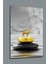 Altın Geyik Cam Tablo Modern Tablo Sürrealist Tablo Ev Dekorasyon Salon Tablosu 1