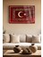 Osmanlı Sancağı Kırımaz Cam Tablo Dekoratif Duvar Tablosu Islami Dini Tablo Salon Ofis Tablosu 2