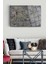 Gri Desen Renkli Çizgiler Kırılmaz Cam Tablo Sürrealist Tablo Modern Tablo Salon Tablosu 2