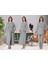 Dvina Effortt Lohusa 4'lü Set - Sabahlık/pijama Takımı/gecelik Gri - 4046 1