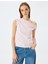 Kayık Yaka Drapeli Kolsuz Slim Fit Bluz 3