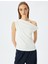 Kayık Yaka Drapeli Kolsuz Slim Fit Bluz 3