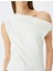 Kayık Yaka Drapeli Kolsuz Slim Fit Bluz 5