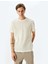 Bisiklet Yaka Kısa Kollu Regular Fit Pamuk Karışımlı Dokulu Tişört 1