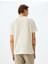 Bisiklet Yaka Kısa Kollu Regular Fit Pamuk Karışımlı Dokulu Tişört 4