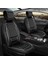 Jeep Grand Cheroke Yeni Uyumlu Yarı Deri Oto Koltuk Kılıfı Ön/arka 5li Anka Set Siyah-Beyaz 2