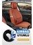 Isuzu D-Max Yeni Uyumlu Yarı Deri Oto Koltuk Kılıfı Ön/arka 5li Anka Set Tarçın 1