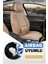 Isuzu D-Max Uyumlu Yarı Deri Oto Koltuk Kılıfı Ön-Arka 5li Anka Set Bej 1