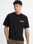 Erkek Baskılı Oversize T-Shirt - Siyah 1