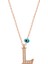 Mulvxeasy EASY02 925 Ayar Nazar Rose L Harfi Kadın Kolye (T6881) (8585) (Mulvix) 2