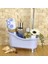 KRG02 Dekoratif Mini Küvet Şeklinde Çok Amaçlı Banyo Düzenleyici Sepet (Mulvix) 2