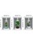 Mulvxurg URG02 3D Çiçek Vazo Duvar Sticker 3 Lü Set Gri̇ Fon (Mulvix) 4