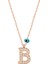 Mulvxeasy EASY02 925 Ayar Nazar Rose B Harfi Kadın Kolye (T6868) (8585) (Mulvix) 2
