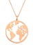 Mulvxeasy EASY02 925 Ayar Rose Dünya Kolye (T4194) (8585) (Mulvix) 2