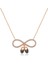 Mulvxeasy EASY02 925 Ayar Rose Bebek Patikli Sonsuzluk Kolye (T4284) (8585) (Mulvix) 1