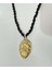 V For Vendetta Maske Kolye Boncuk Zincirli Gold 4