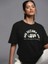 Baskılı Oversize T-Shirt - Siyah 1