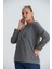 Baskılı Nakış Detaylı Büyük Beden Sweatshirt 3