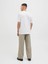 Jack Jones Jorsplıt Aop Brandıng Tee Ss Crew Pls Erkek Beyaz Büyük Beden Tshirt 12278577-01 2