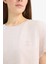 Regular Fit Pijama Takımı Kısa Kollu Üst Esnek Belli Uzun Alt-Fall in Love E5820AX25SP 5