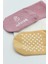 Bistyle Basic Kaymaz Penye Soket Çorap 3'lü BS10106 Pudra Ekru Somon 4