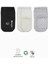 Bistyle Basic Kaymaz Penye Soket Çorap 3'lü BS10106 Siyah Ekru Gri 1