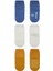 Nessiworld Bistyle Basic Kaymaz Penye Soket Çorap 3'lü BS10107 Indigo Ekru Hardal 2