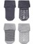 Nessiworld Bistyle Çemberli Kaymaz Havlu Soket Çorap 2'li BS10503 Gri-Antrasit 2