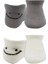Nessiworld Bistyle 2'li Sneakers Smile Penye Çorap BS20106 Gri Ekru 2