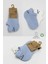 Nessiworld Bistyle 2'li Sneakers Smile Penye Çorap BS20106 Mavi Ekru 5