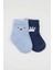 Nessiworld Bistyle Bear Penye Soket Çorap 2'li BS10116 Mavi 2