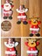 3 Adet Yılbaşı Çam Ağacı Süsü Peluş Tekstil Örme Orta Boy 17 cm x 11 cm 3