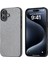 iPhone 16 Plus Yapay Doku Pu+Pc+Tpu Telefon Kapağı Siyah Kenar (Yurt Dışından) 1