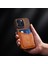 iPhone 16 Pro Max Kart Yuvası Kumaş Doku Deri + Pc Telefon Kapağı (Yurt Dışından) 3