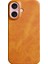 iPhone 16 Plus Buzağı Dokusu Pu Deri Sert Pc Koruyucu Telefon Kapağı (Yurt Dışından) 1