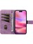 iPhone 16 Pu Deri Koruyucu Geometrik Çizgi Telefon Kılıfı Bilek Kayışı (Yurt Dışından) 2