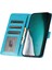 iPhone 16 Flip Stand Deri Timsah Dokulu Telefon Kapağı (Yurt Dışından) 5