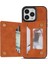 iPhone 16 Pro Fermuarlı Cep Cüzdanı Kickstand Telefon Kapağı (Yurt Dışından) 5