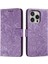 iPhone 16 Pro Dantel Çiçekler Pu Deri Cüzdan Telefon Kılıfı (Yurt Dışından) 1